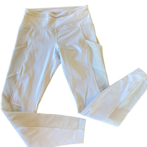 Lululemon Keep Score Tight 28" White Mesh Ventilation Legging *No size tag 8/10? - Picture 12 of 13